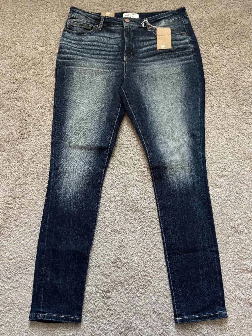 BKE Gabby Women's 32R Dark Wash High Rise Skinny Jeans NWT Western Y2K Core 4362